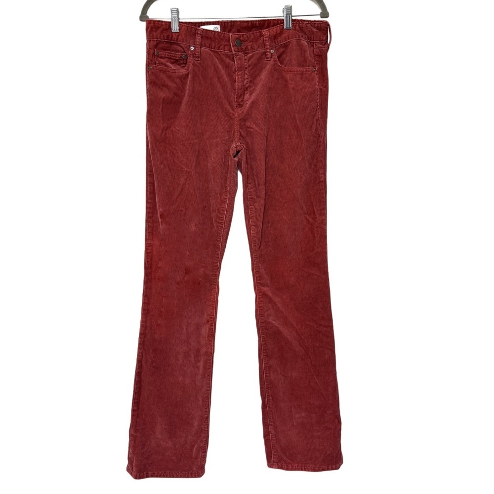 {GAP} "Perfect Boot in Raisin" Corduroy Mid Rise Bootcut Stretch Jeans Pants